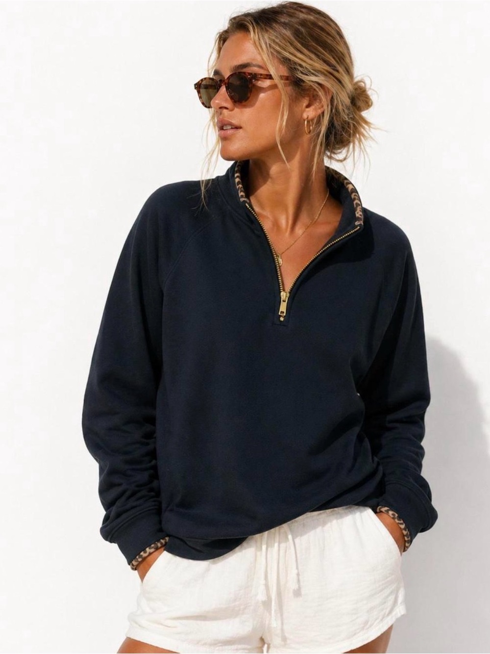 J.Crew Half Zip Pullover Sweatshirt – Size S